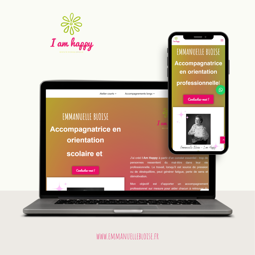 Conception site web vitrine www.emmanuellebloise.fr